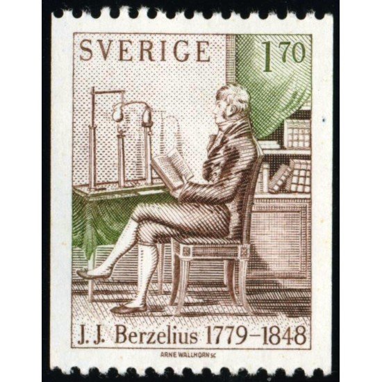 MED  Suecia Sweden 1056  1979 200 aniv. del nacimiento de J.J. Berzelius MNH