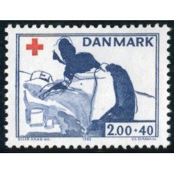 MED Dinamarca  Denmark  771 1983  A beneficio de la Cruz Roja MNH