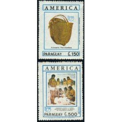 COL Paraguay 2505 + A1172 1990 Serie América UPAEP MNH COL Paraguay 2505 + A1172 1990 Serie América UPAEP MNH
