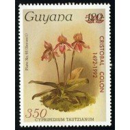 COL Guyana Colon Columbus Orquídea Nº 1260 MNH COL Guyana Colon Columbus Orquídea Nº 1260 MNH