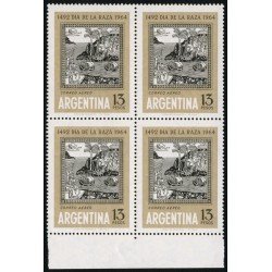 COL  Argentina A - 101 Bl.4 1964 Día de la Raza MNH