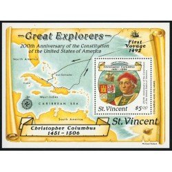 COL San Vicente Saint Vincent  HB 41  1987   MNH