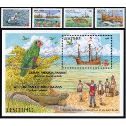 COL Lesotho 746/49 + HB 50 1987 MNH