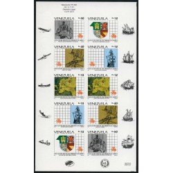 Col Venezuela  Nº 1569/78  MP Sin dentar  1991   MNH
