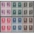 Bélgica Belgium Nº 892/97 Bl.4 1952 Escritores Belgas MNH