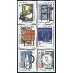VAR1 Suecia Sweden 1812/17 1994 Estilo sueco Objetos y mobiliario MNH VAR1 Suecia Sweden 1812/17 1994 Estilo sueco Objetos y mobiliario MNH