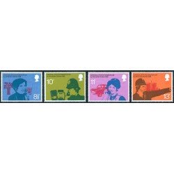 VAR1 Gran Bretaña 786/89 1986 Centenario de la primera conversación telefónica MNH MNH VAR1 Gran Bretaña 786/89 1986 Centenario de la primera conversación telefónica MNH MNH