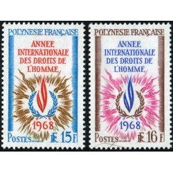 VAR1 Polinesia Francesa French Polynesia Nº 62/63 1968 MNH VAR1 Polinesia Francesa French Polynesia Nº 62/63 1968 MNH