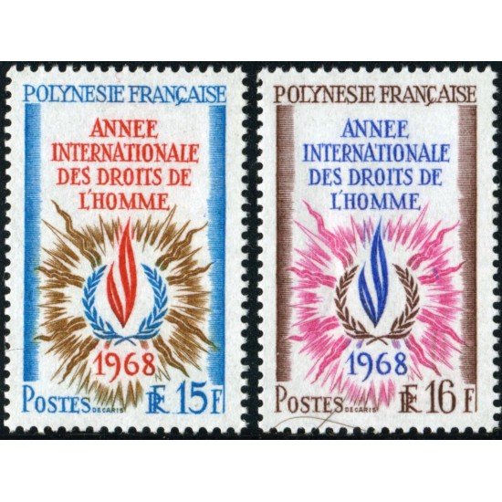 VAR1 Polinesia Francesa  French Polynesia  Nº 62/63  1968   MNH