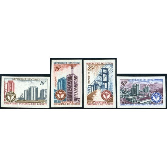 VAR1  Congo francés  Nº 239/42  Sin dentar    MNH