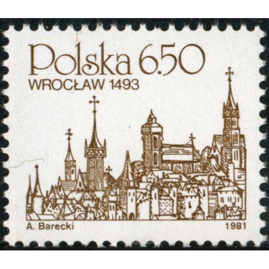VAR2 Polonia Poland Nº 2554 1981 MNH VAR2 Polonia Poland Nº 2554 1981 MNH