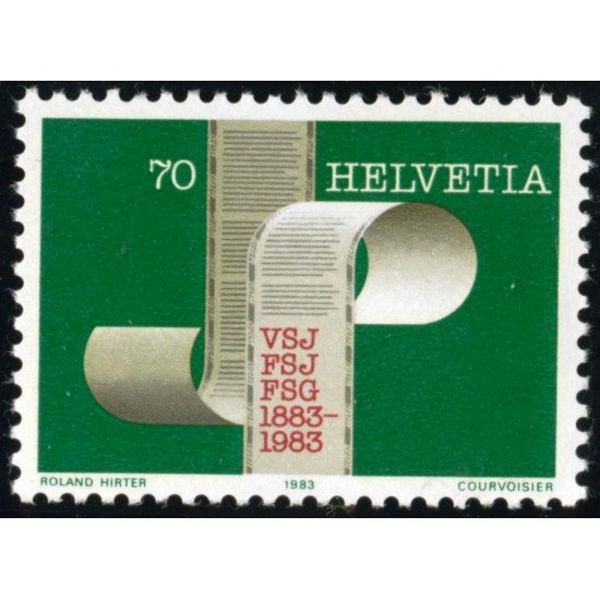 VAR2 Suiza Switzerland 1176 1983 Centenario de la Federación de periodistas suizos MNH VAR2 Suiza Switzerland 1176 1983 Centenario de la Federación de periodistas suizos MNH