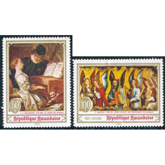 VAR2 Ruanda Rwanda Nº A 6/7 MNH VAR2 Ruanda Rwanda Nº A 6/7 MNH