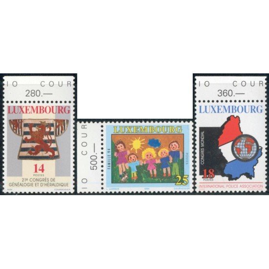 VAR2  Luxemburgo 1292/94 1994  Aniversarios MNH