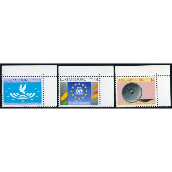 VAR2 Luxemburgo 1296/98 1994 Aniversarios MNH VAR2 Luxemburgo 1296/98 1994 Aniversarios MNH