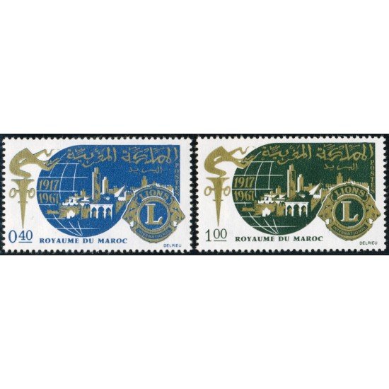 VAR2 Marruecos Fr. Morocco Nº 521/22 1967 MNH VAR2 Marruecos Fr. Morocco Nº 521/22 1967 MNH