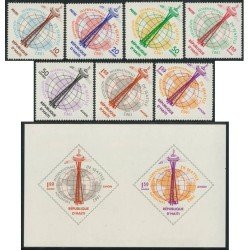 VAR2 Haití 493/96 + A 258/60 + HB 20 1962   MNH
