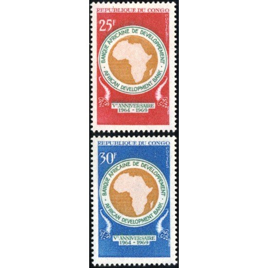 VAR2  Congo francés  Nº 627/28  1969   MNH