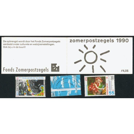 VAR2 Holanda Netherlands Nº 1349/51 + Carnet 1349a 1990 MNH VAR2 Holanda Netherlands Nº 1349/51 + Carnet 1349a 1990 MNH