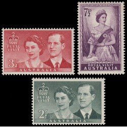 VAR2 Australia Nº 207/09 1953 Reyes reinas MNH VAR2 Australia Nº 207/09 1953 Reyes reinas MNH