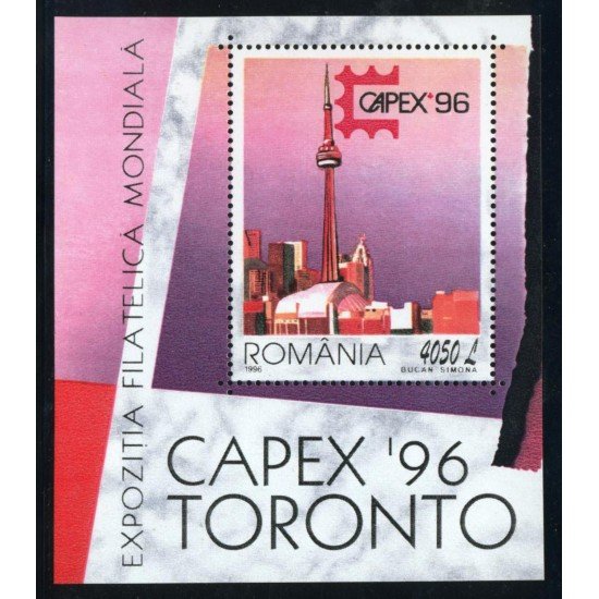VAR1 Rumanía  Romania  5167 Hojita 1996  MNH   
