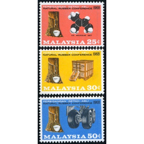 VAR3 Malasia 53/55 1968 MNH VAR3 Malasia 53/55 1968 MNH