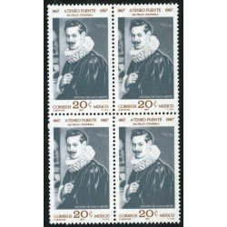 VAR3 México 739 Bl.4 1967 Artemio de Valle Arizpe MNH VAR3 México 739 Bl.4 1967 Artemio de Valle Arizpe MNH