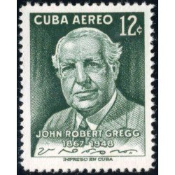 Cuba A- 165 1957 John Robert Gregg MNH