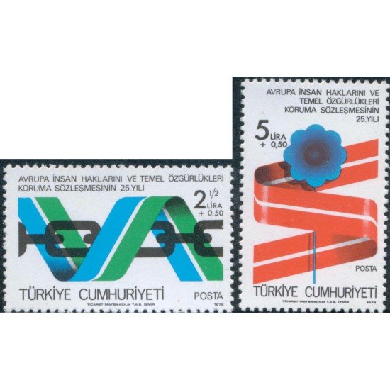 VAR3 Turquia Turkey Nº 2233/34  1978   MNH