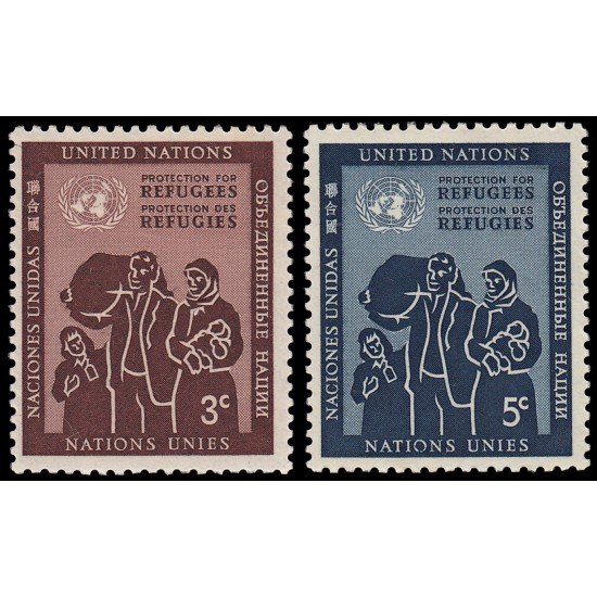 VAR3 Naciones Unidas - New York Nº 15/16 1971 Ayuda Inter. a los refugiados MNH VAR3 Naciones Unidas - New York Nº 15/16 1971 Ayuda Inter. a los refugiados MNH