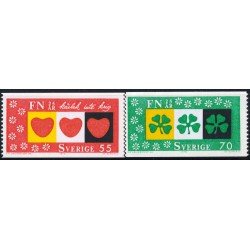 VAR3 Suecia Sweden 671/72 1970 25 aniv. de la O.N.U. MNH VAR3 Suecia Sweden 671/72 1970 25 aniv. de la O.N.U. MNH