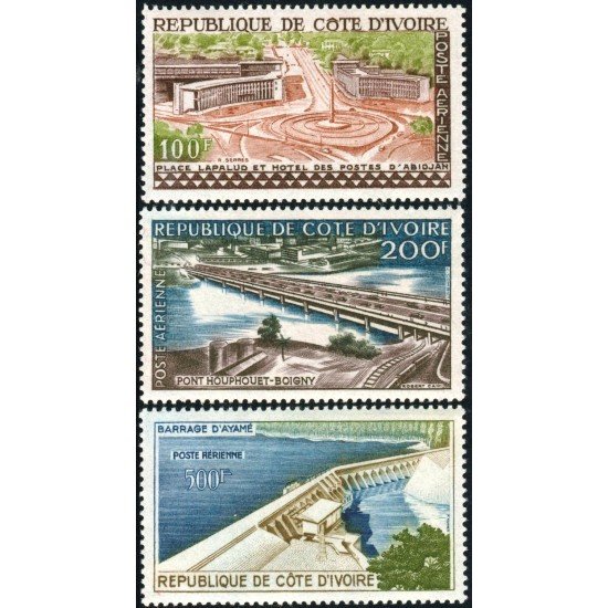 VAR3 Costa de Marfil Ivory Coast Nº A 18/20 1961 MNH VAR3 Costa de Marfil Ivory Coast Nº A 18/20 1961 MNH