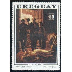 Uruguay A- 373 1971 Día del artista Cuadro de J.M. Blanes Fiebre amarilla MNH