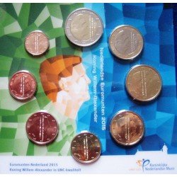  Monedas Euros Holanda Cartera 2015 en Blister