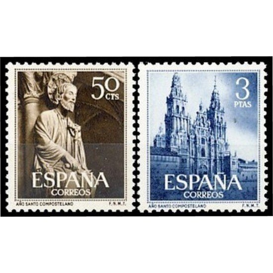 España Spain 1130/31 1954 Santo Compostelano MNH España Spain 1130/31 1954 Santo Compostelano MNH