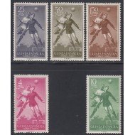 Guinea Española 350/54 1955/56 Fútbol MNH Guinea Española 350/54 1955/56 Fútbol MNH