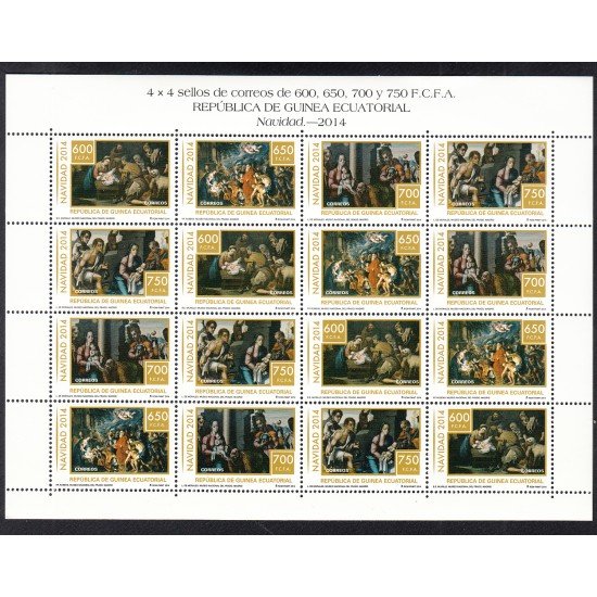 Guinea Ecuatorial 502/05 2014 Minihojita Navidad Christmas MNH Guinea Ecuatorial 502/05 2014 Minihojita Navidad Christmas MNH