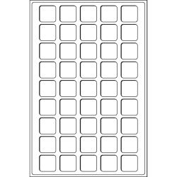Leuchtturm Bandeja para 45 monedas de 31 mm Ø