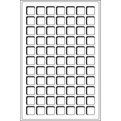 Leuchtturm Bandeja para 77 monedas de 22 mm Ø