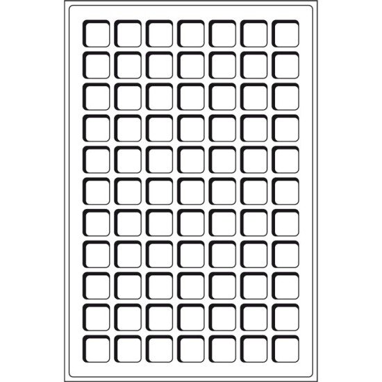 Leuchtturm Bandeja para 77 monedas de 22 mm Ø
