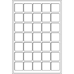 Leuchtturm Bandeja para 35 monedas de 39 mm Ø