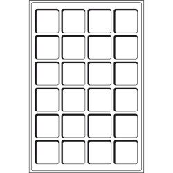 Leuchtturm Bandeja para 24 monedas de 45 mm Ø