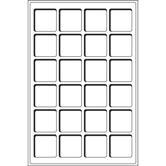 Leuchtturm Bandeja para 24 monedas de 45 mm Ø