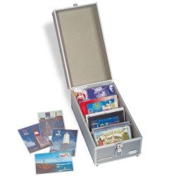 Leuchtturm Maletín de coleccionismo CARGO, para tarjetas postales o series de monedas
