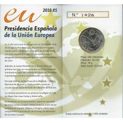 España Spain 2010 Cartera Oficial Moneda 12€ Presidencia UE Plata FNMT España Spain 2010 Cartera Oficial Moneda 12€ Presidencia UE Plata FNMT