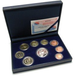 España Spain 2002 Cartera Oficial Euros € Estuche Euroset Proof  + 12 € Plata Aniv. UE FNMT  