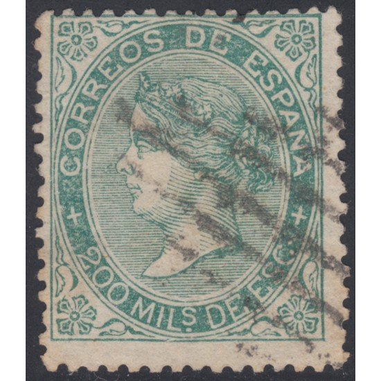 España Spain 100 1868 Isabel II Usado