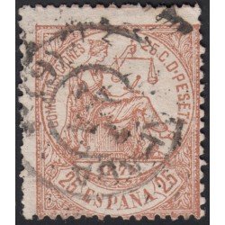 España Spain 147 1874  Alegoría de la Justicia  Usado