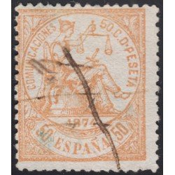España Spain 149 1874  Alegoría de la Justicia  Usado