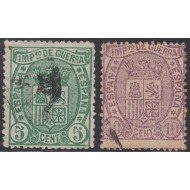 España Spain 154/55 1875 Escudo Usados